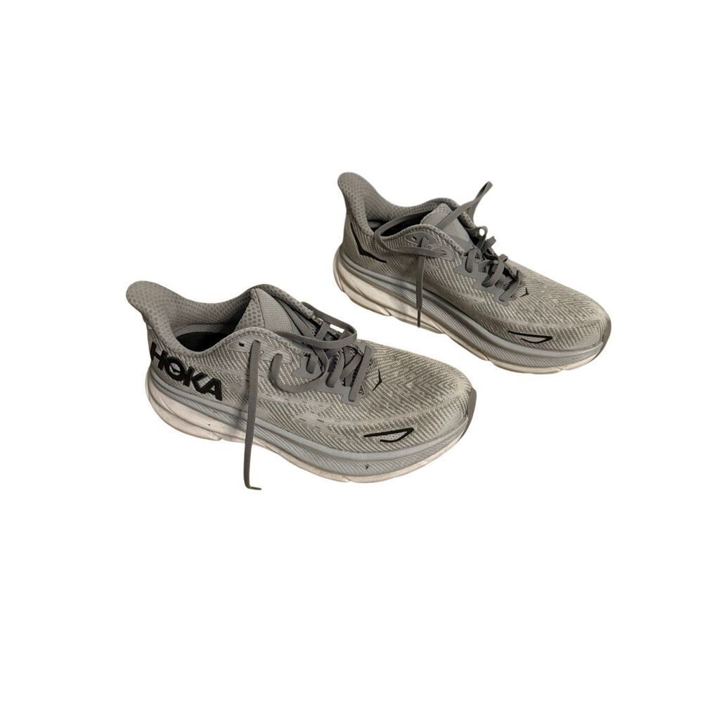 Hoka One One Mens Clifton 9 1127895 HMBC Gray Running Shoes Sneakers